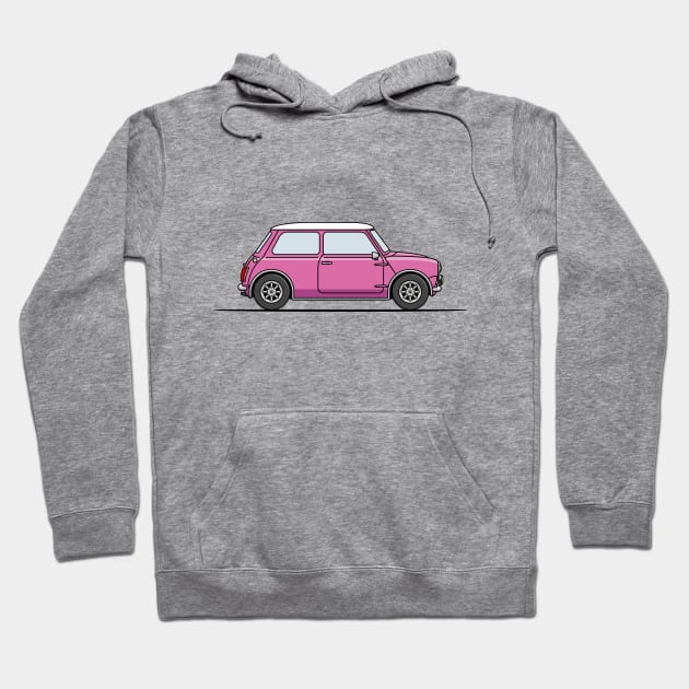 Classic Mini Cooper - Pink Hoodie by JingleSnitch